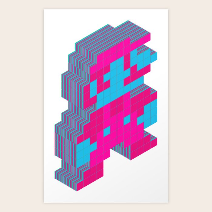 Super Mario Is Avatar Pixel Art Art Print By Crazyasaloon Society6