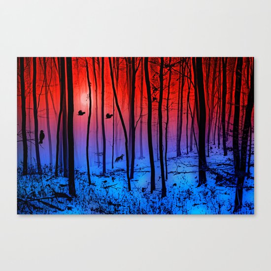 Mystical forest Canvas Print