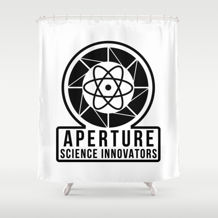 Aperture Laboratories Shower Curtain By Casandralee Society6 Aperture Laboratories Shower Curtain