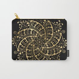 black gold mandala  Carry-All Pouch