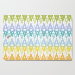 Spring summer fresh color letter pattern  Cutting Board