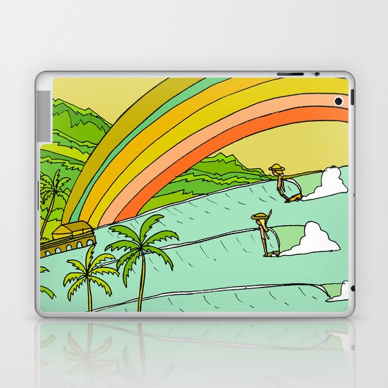 Surf Paradise Rainbow of Happiness Laptop & iPad Skin