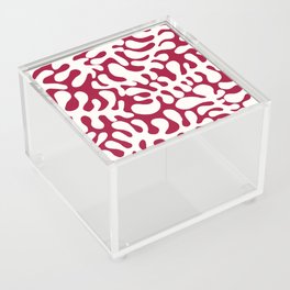 White Matisse cut outs seaweed pattern 6 Acrylic Box