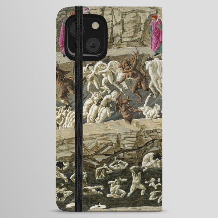 Sandro Botticelli - Inferno, Canto XVIII iPhone Wallet Case
