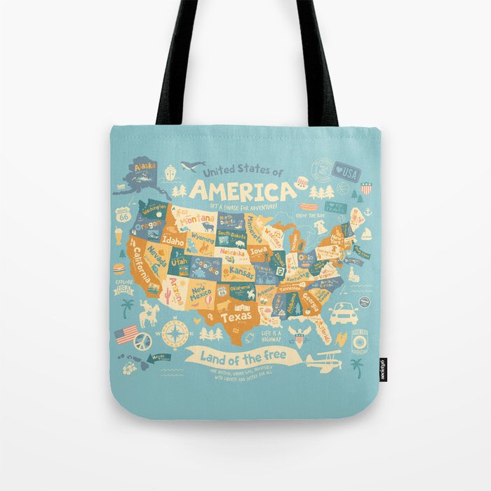 Explore America Tote Bag