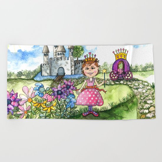 The Polka Dot Princess Beach Towel