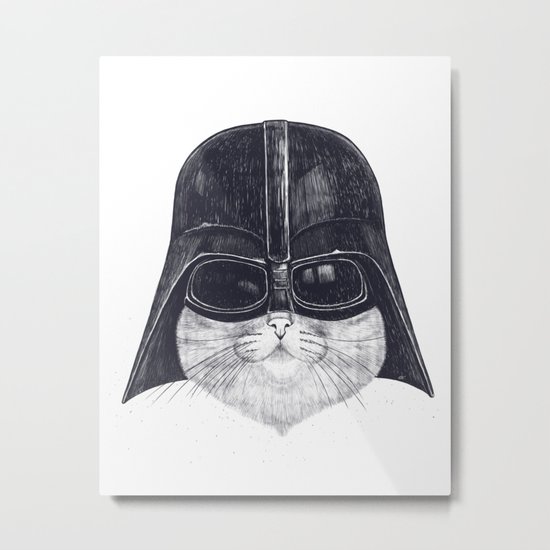 Darth Cat Metal Print