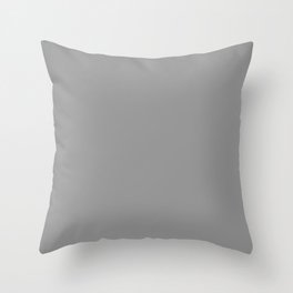 Art Above ~ Medium Grey Coordinating Solid Throw Pillow
