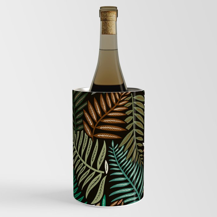 Palm Pattern – Khaki Green Wine Chiller