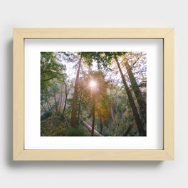Catching Rays in Big Sur Recessed Framed Print