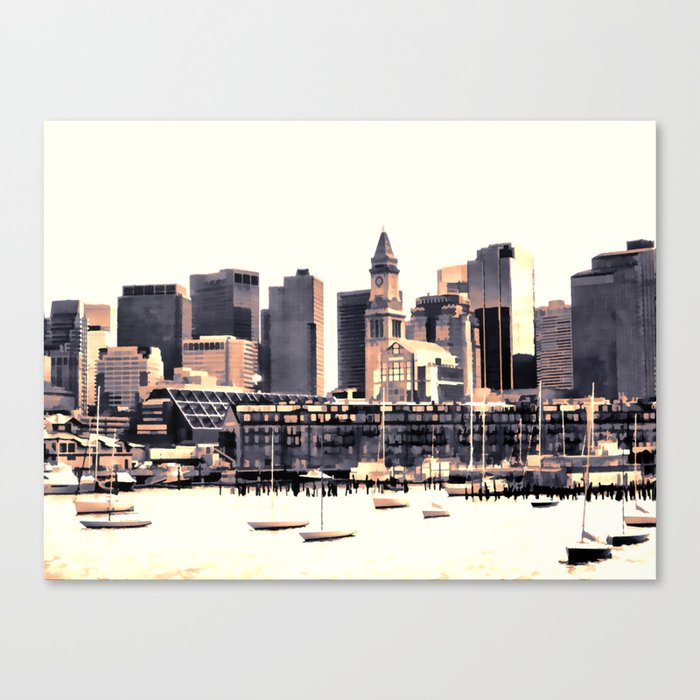 Skyline of Boston Canvas Print