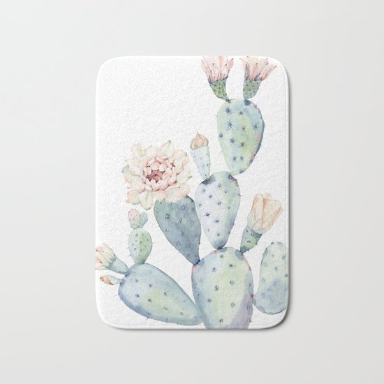 The Prettiest Cactus Bath Mat