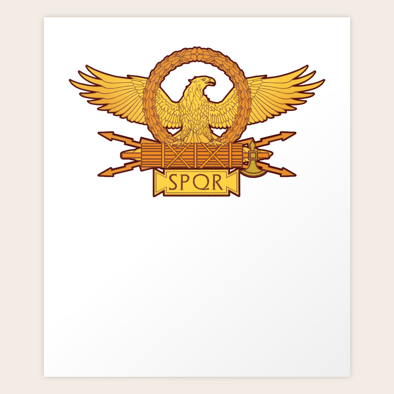 Spqr Roman Eagle Legion Standard Ancient Rome Art Print By Styrman Society6
