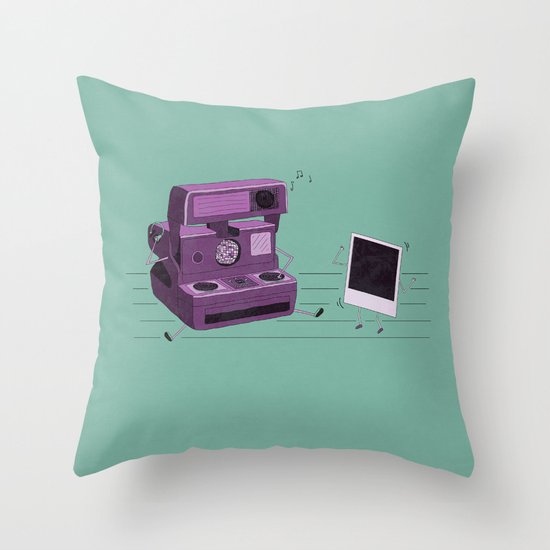 Shake It Like A Polaroid Picture Throw Pillow