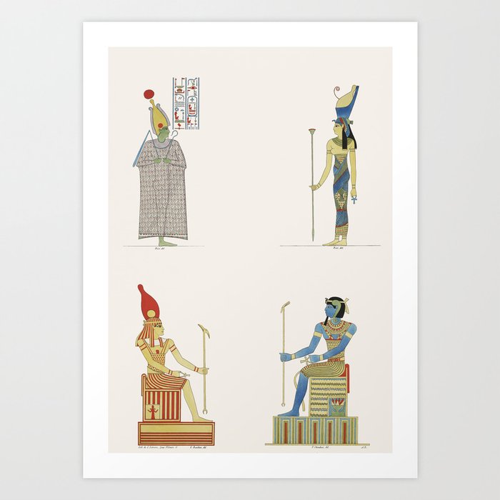 Gods of Egypt Pharaohs of Egypt Monuments of Egypt Art Print