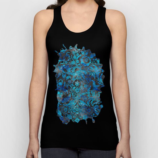 Watercolor Damask Pattern 07 Unisex Tank Top
