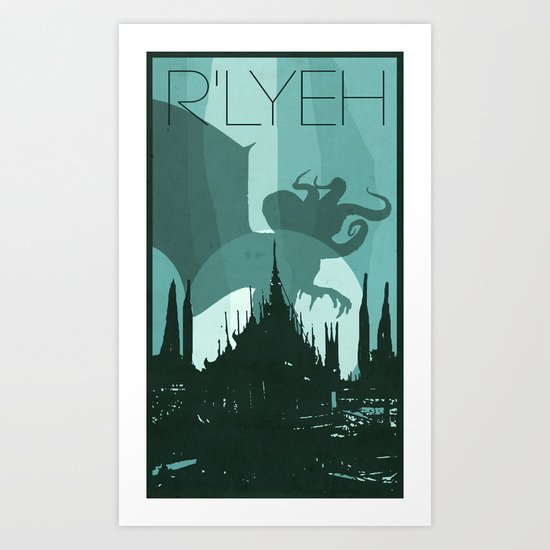 Every City Has Its Creature -R'lyeh Art Print
