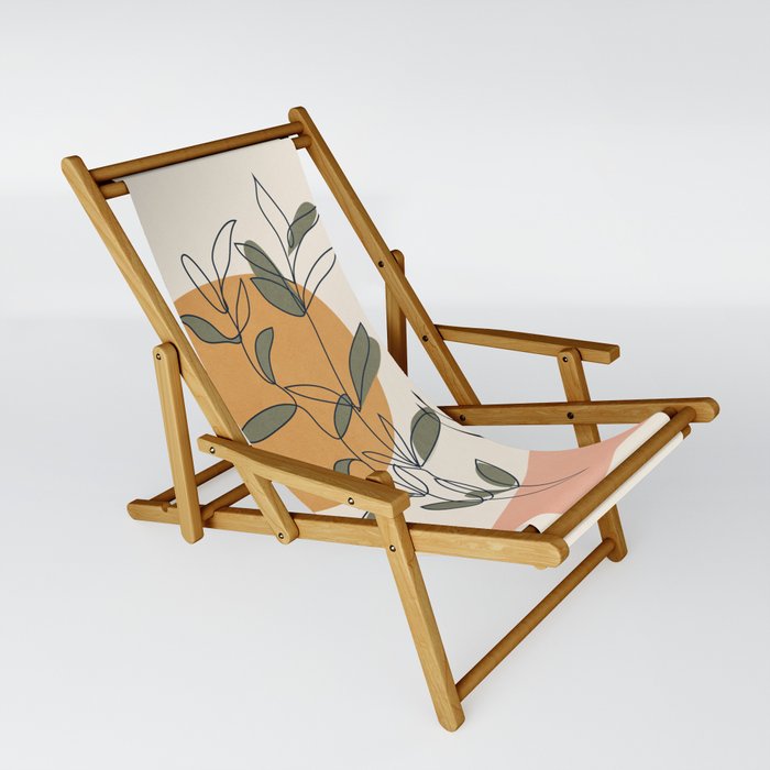 Minimal Line Young Leaves Sling Chair
