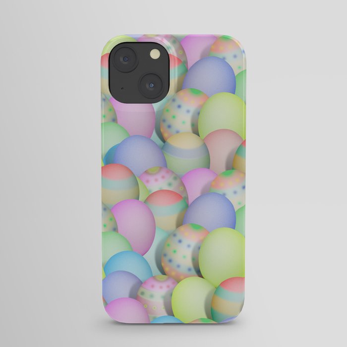 Pastel Colored Easter Eggs iPhone Case