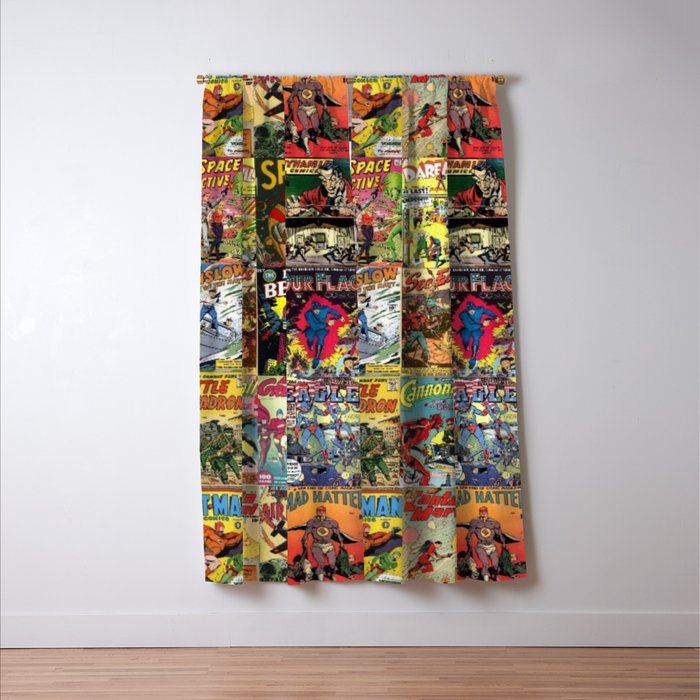 Comic Book Collage Ii Blackout Curtain By Bramblebox Society6