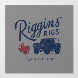 Riggins' Rigs Canvas Print
