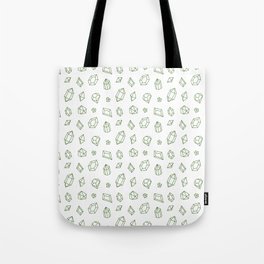 Green Gems Pattern Tote Bag