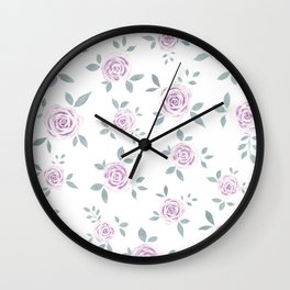 Turquoise pattern Wall Clock