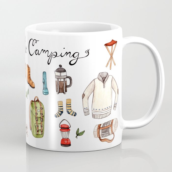 Let's Go Design Camping Coffee Mug