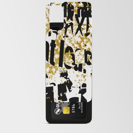Type Collage Yellow 2 Android Card Case
