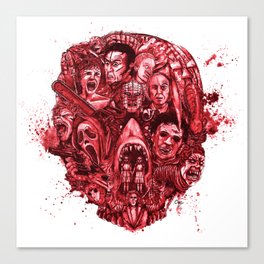 The Essence of Horror [Red] Canvas Print
