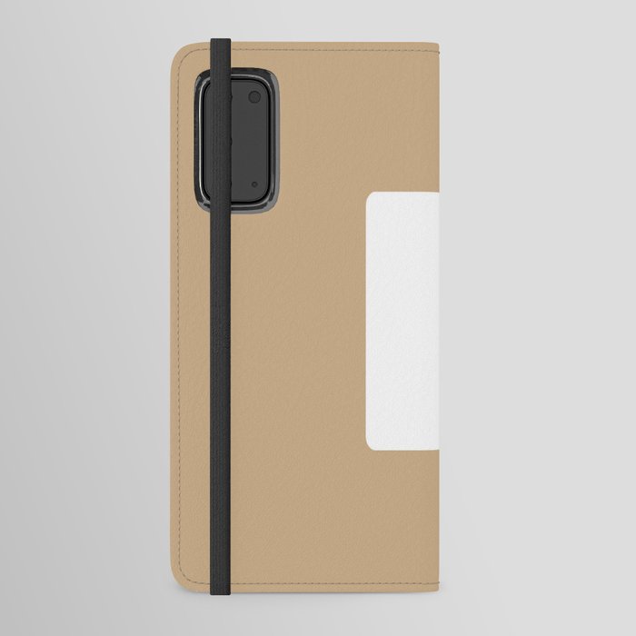 r (White & Tan Letter) Android Wallet Case