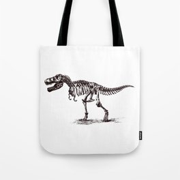 Dinosaur Skeleton in Ballpoint Tote Bag