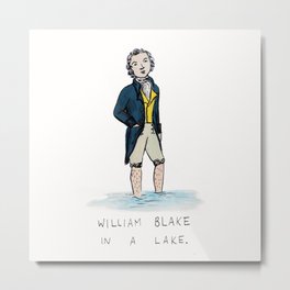 William Blake in a Lake Metal Print