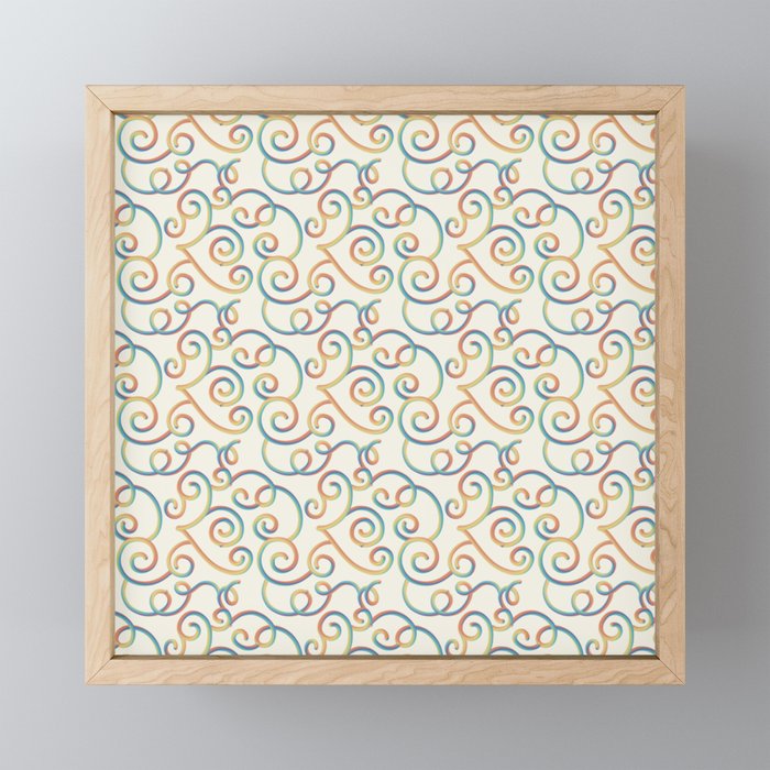Rainbow Swirls | Pride  Framed Mini Art Print