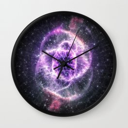 Collapsed Galaxy Eye Wall Clock
