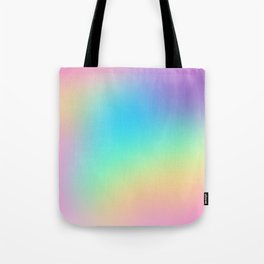 Soft Pastel Rainbow Ombre Design Tote Bag