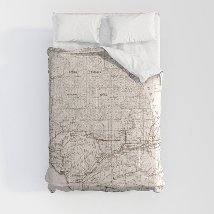 Ventura County Map Comforter