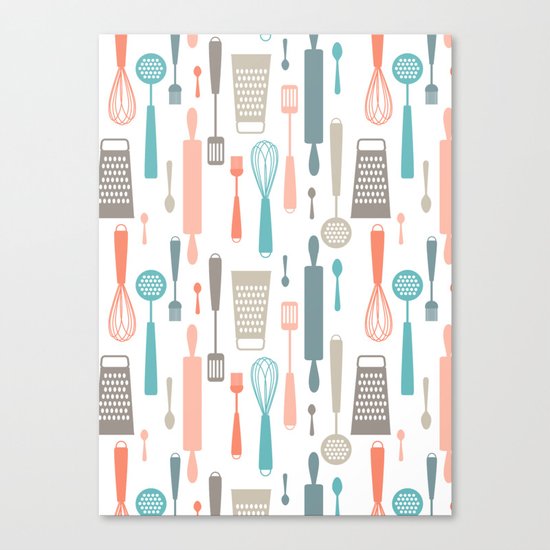 Kitchen utensils Canvas Print