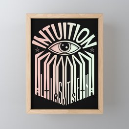 Intuition - Listen, Trust Framed Mini Art Print