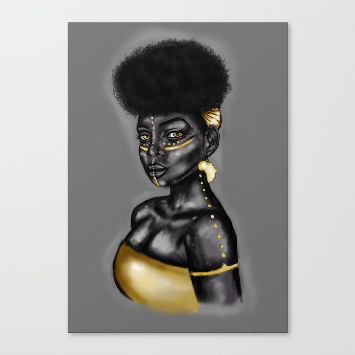 African Queen Gold Canvas Print By Shashastouch Society6 African Queen Gold Canvas Print By Shashastouch Society6