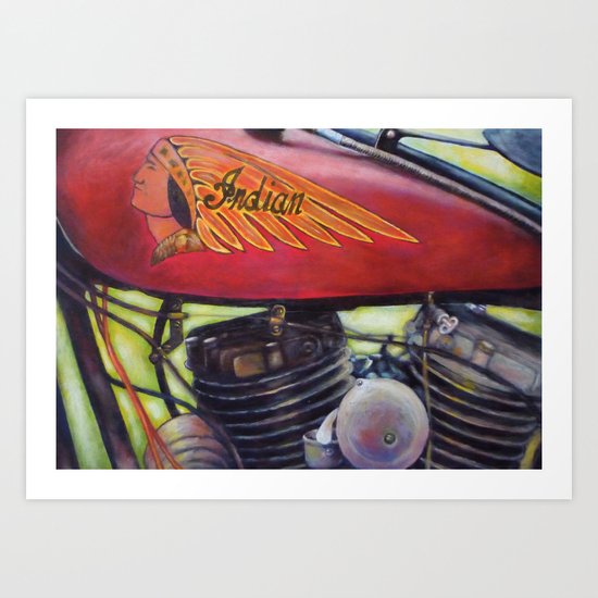 Indian Motorcycle Art Print