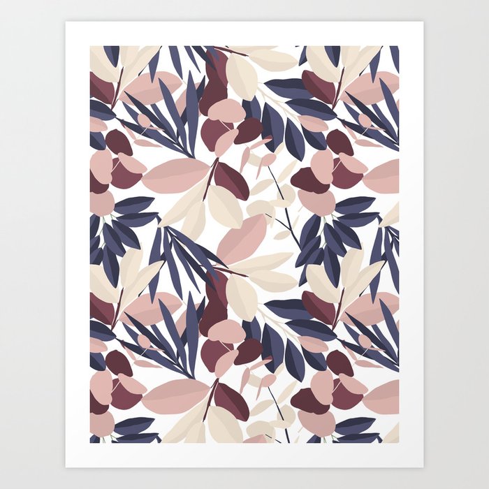 Abstract Floral Pattern  Art Print