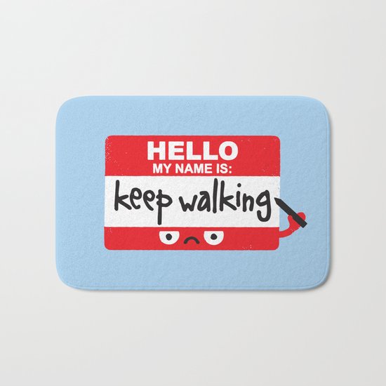 The Red Badge of Discourage Bath Mat