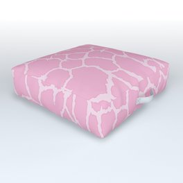 Pink Giraffe pattern. Animal skin print . Digital Illustration Background Outdoor Floor Cushion