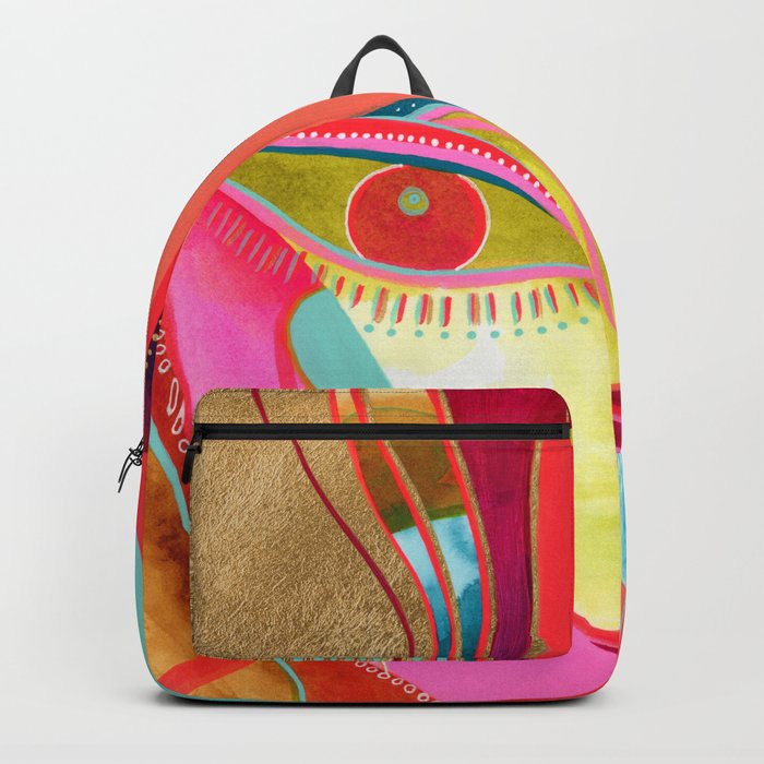 Abstract Woman | Cubist Painting | Colorful Cubism Femine Art Backpack