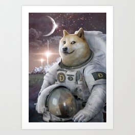 Very Astronaut Art Print