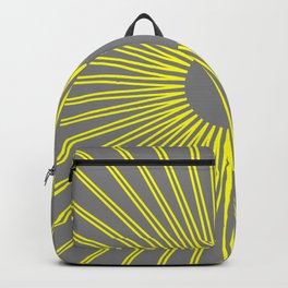 sun with gray background Backpack