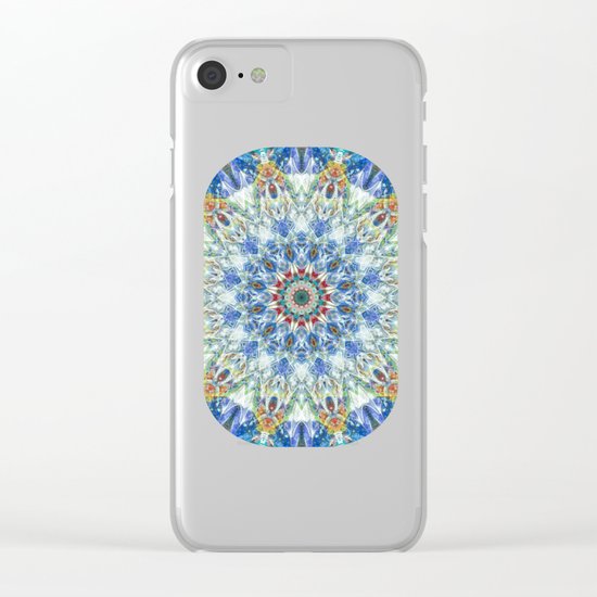 Kaleidoscope No. 3 - Blue Clear iPhone Case