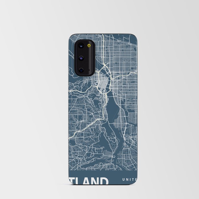 Portland city cartography Android Card Case