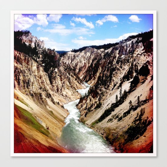yellowstone river Canvas Print
